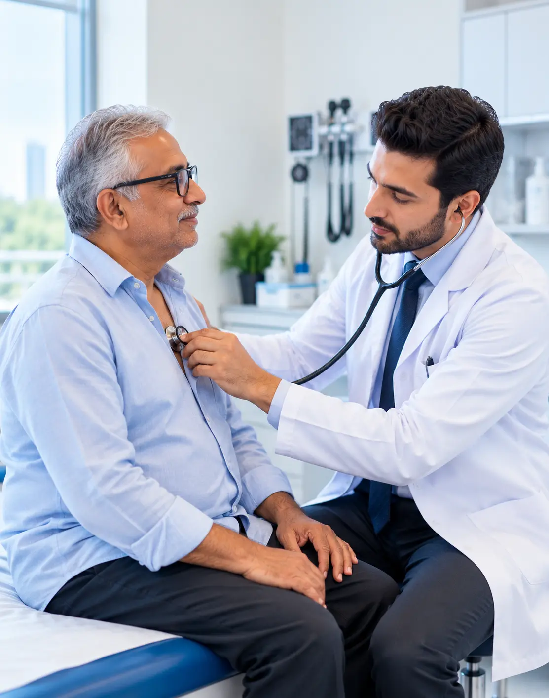 A physical test at Four Star Medical Center, Ajman